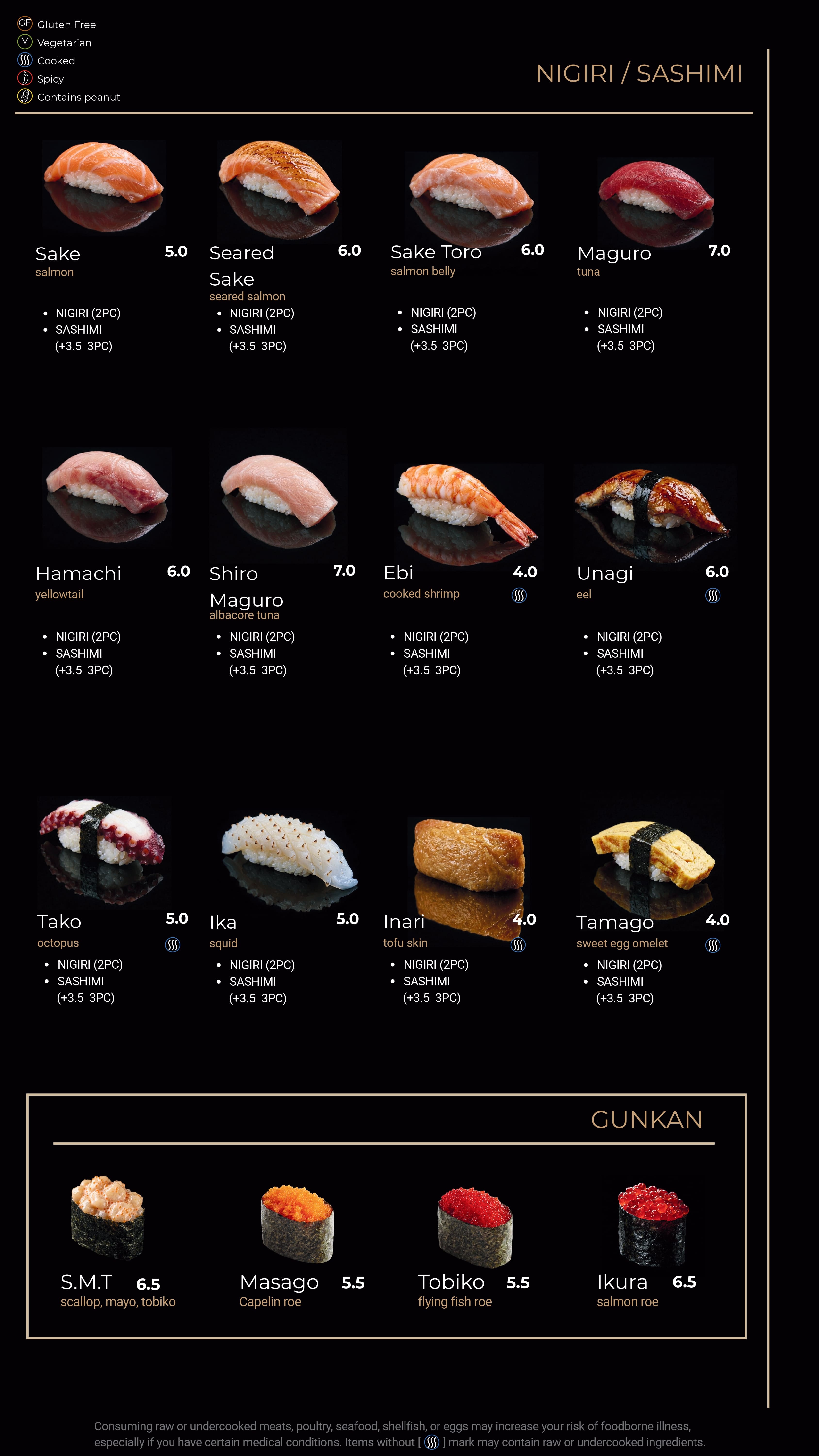 Blue Island Sushi menu page 4 - Special Roll: Albacore Delight, Black Diamond, Best Friend, Dancing Shrimp, Citrus Salmon, Karai Crunch, Seahawks, Federal Way Roll, Yellowtail Special, Rainbow, Salmon Lover